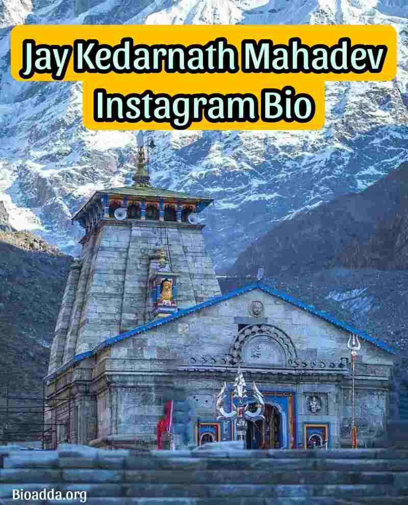 Jay Kedarnath Mahadev Instagram Bio