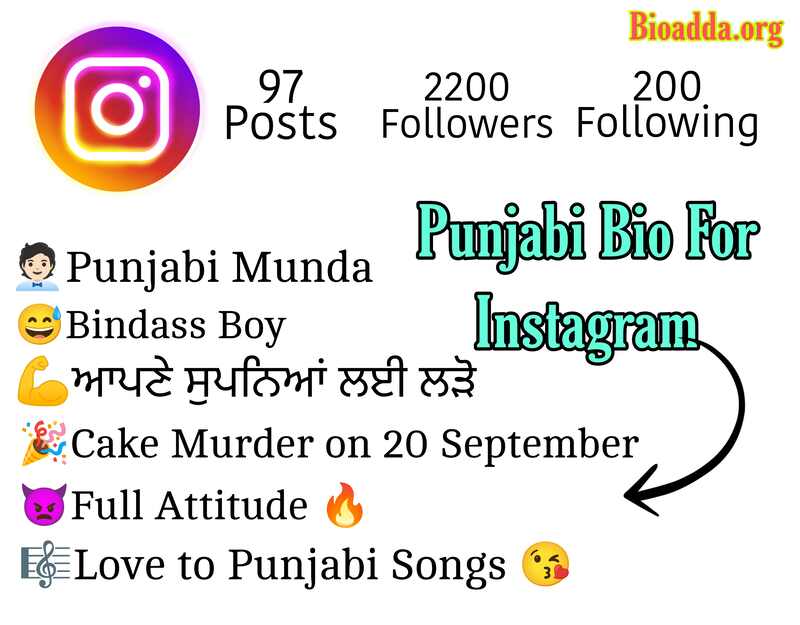 Punjabi Bio For Instagram 