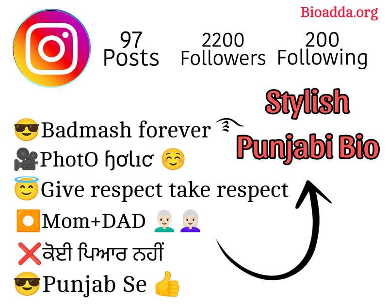 Stylish Punjabi Instagram Bio