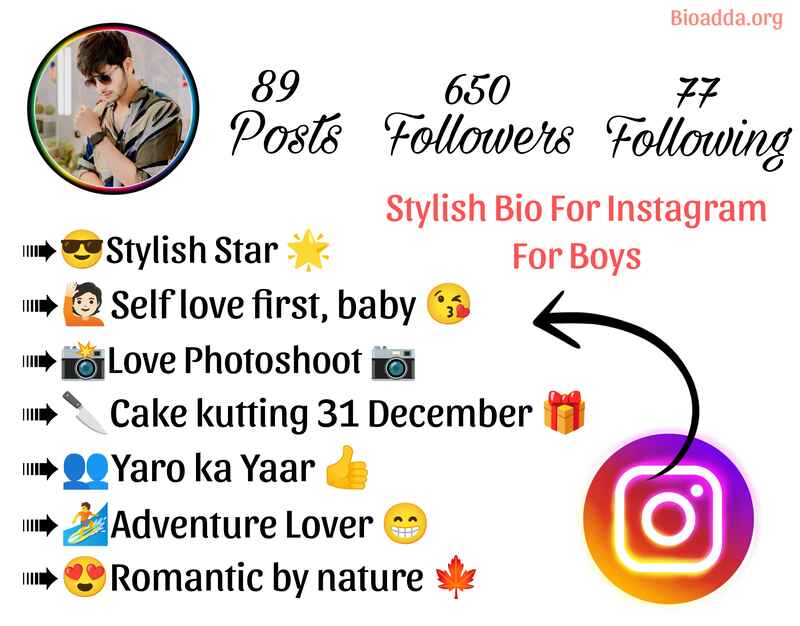 Stylish Bio For Instagram For Boys