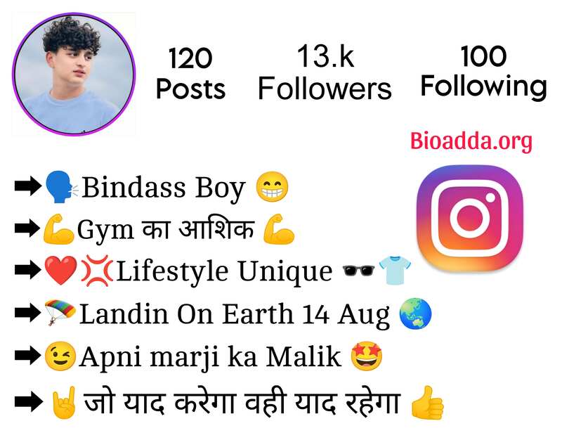 Instagram Bio For Boys With Emoji 