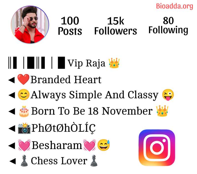 Instagram Vip Bio For Boys 