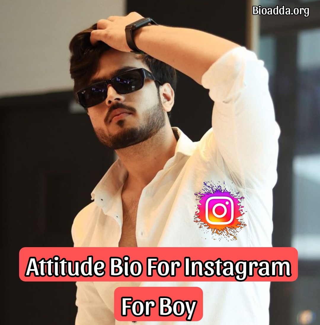 Attitude Bio For Instagram For Boy 