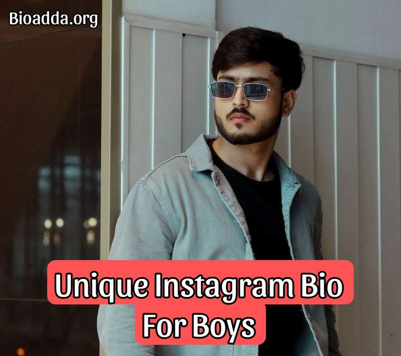 Unique Instagram Bio For Boys 