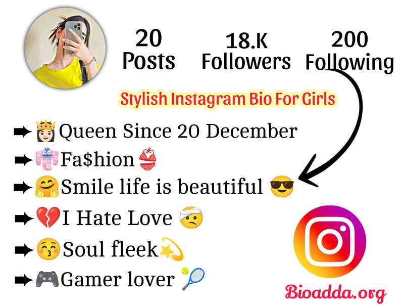 Stylish Instagram Bio For Girls